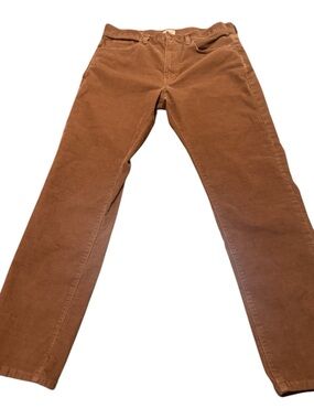 J. Crew Men's Corduroy Pants in Caramel Brown